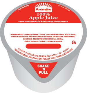 Ardmore Farms Apple Juice Frozen Cup - Country Pure