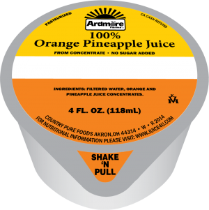 Ardmore Farms Orange Juice Frozen Cup - Country Pure