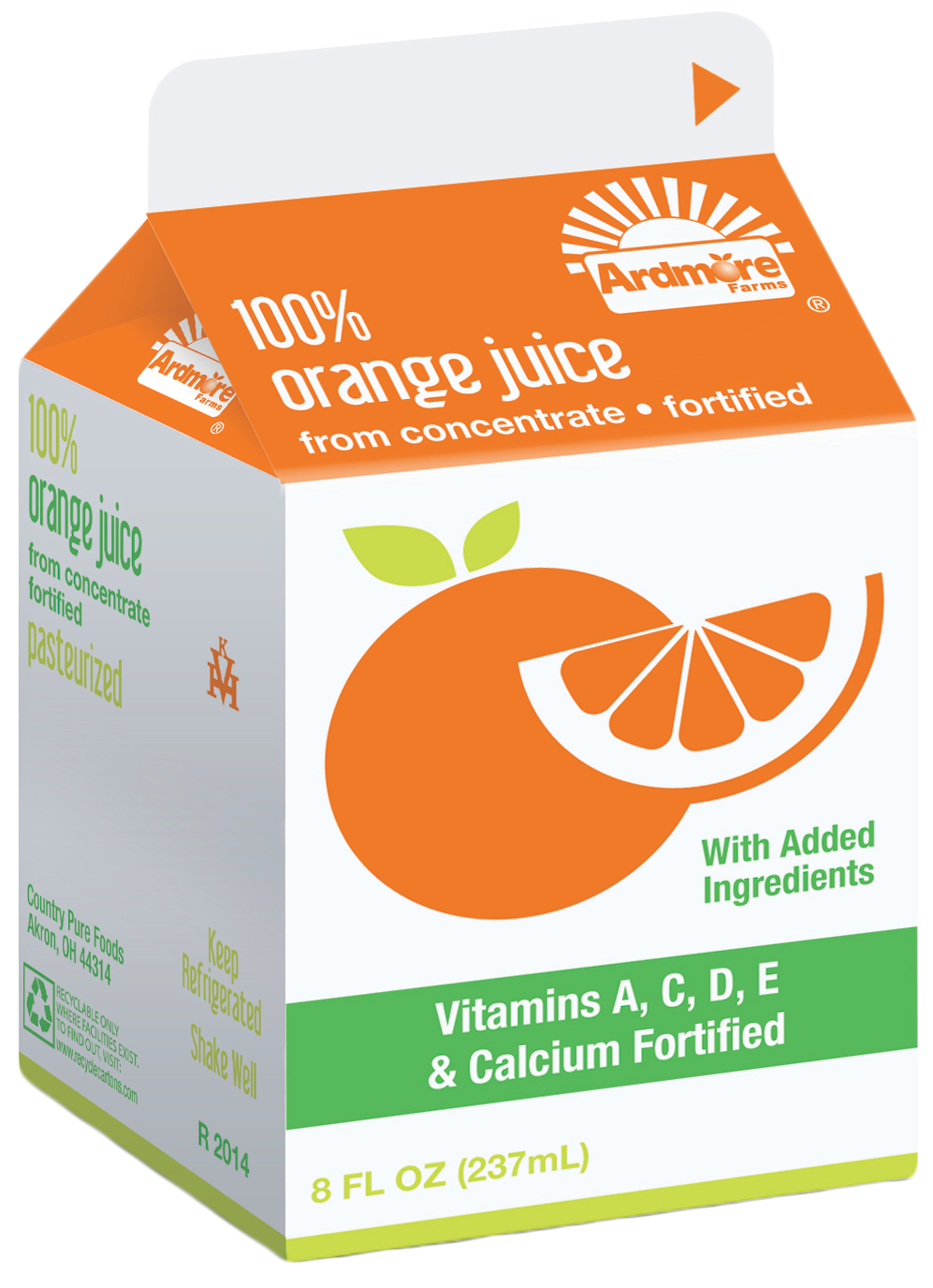 Whole Fruit Orange Premium Juice Cup, 4 Ounce - 96 per case.