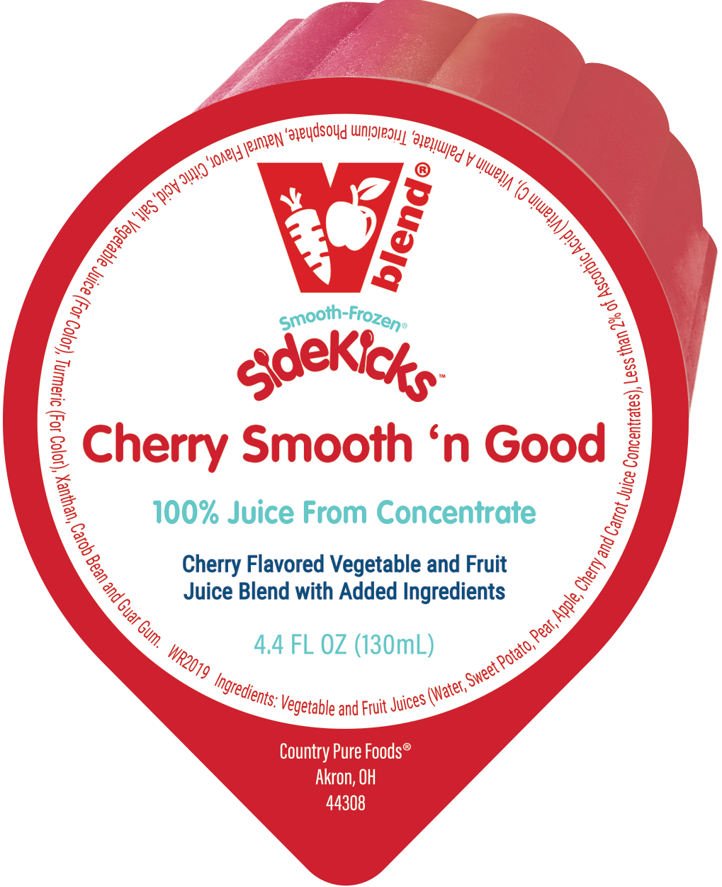 Smooth-Frozen SideKicks Cherry Smooth 'n Good - Country Pure